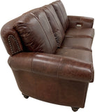 Anzio - Sofa with Power RA & LA Pushback Recliners - Giovanni Torba