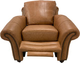 Anzio - Chair with Pushback Recliner - Jupiter Saddle