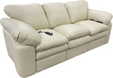 Rafaela - Sofa with Power RA & LA Incliners - Fendi Vanilla