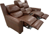 Towne - Loveseat w/Console with Power RA/LA Incliners - Jupiter Acorn