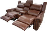Towne - Loveseat w/Console with Power RA/LA Incliners - Jupiter Acorn