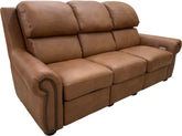 Towne - Sofa with Power RA & LA Incliners - Sequoia Saddle