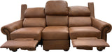 Towne - Sofa with Power RA & LA Incliners - Sequoia Saddle