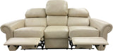 Towne - Sofa with Power RA & LA Catera Recliners - Jupiter Oyster