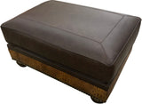 Walton - Ottoman 1/2 - Palio Dark Brown