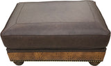Walton - Ottoman 1/2 - Palio Dark Brown