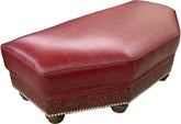 Walton - Theater Ottoman 1/2 - English Matador Deep Red