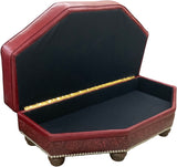 Walton - Theater Ottoman 1/2 - English Matador Deep Red