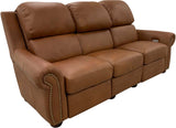 Towne - Sofa with Power RA & LA Incliners - Sequoia Saddle