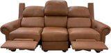 Towne - Sofa with Power RA & LA Incliners - Sequoia Saddle