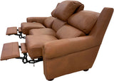 Towne - Sofa with Power RA & LA Incliners - Sequoia Saddle