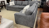 Outlet - Colby Sectional with Sleeper - Fabric