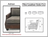 Adrian Sofa 3 Seat Kote Bear Chart