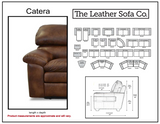 Catera - Sofa with Power RA & LA Catera Recliners - Simpson Hershey