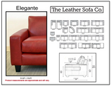 Elegante - Sofa 3-Seat - Kors Ebony