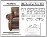 Kennedy Sectional (Right Arm Sofa + Pie + Left Arm Loveseat)
