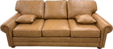 Lexington - Sofa 3-Seat W/ 2 Throw Pillows - Jupiter Saddle
