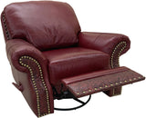 Milano - Swivel Glider Recliner - English Matador Deep Red