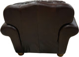 Milano - Chair with Power Pushback Recliner - Calderon Chocolate