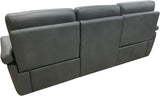 Roma - Sofa with Power RA/LA Incliners & Power Headrests - Boss Ash