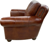 Anzio Chair Armani Red Brown Side