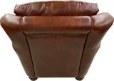 Anzio Chair Armani Red Brown Back Side