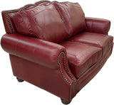 Walton - Loveseat - English Matador Deep Red