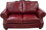 Walton - Loveseat - English Matador Deep Red